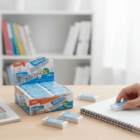 GOMME BLANCHE MM SCRIBE PLUS EH00410 boite 30 pcs