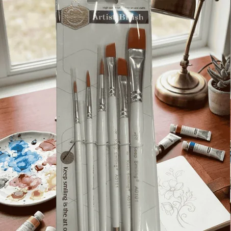 JEU DE PINCEAUX DESSIN BLANC PL9922