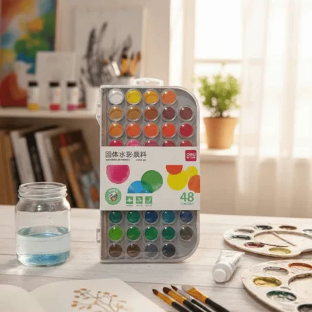 AQUERELLE DE 48 COULEURS DELI HS112-48