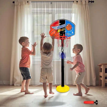 لعبة كرة السلة المحبوبة للأطفال .القابلة للتعديل في الطول