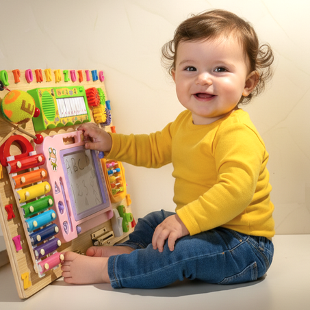 لوحة حسية تعليمية لتنمية مهارات الأطفال