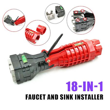 أداة تركيب الصنابير والحوض 18 في 1