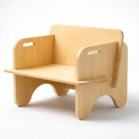 كرسي خشب لاتيه ديمونتابل بتصميم حديث