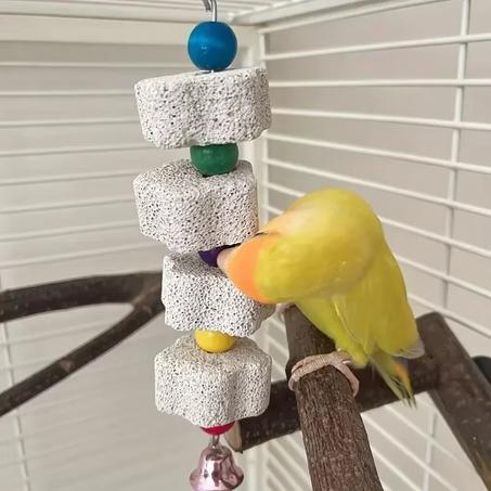 Flower-Shaped Bird Molar Toy