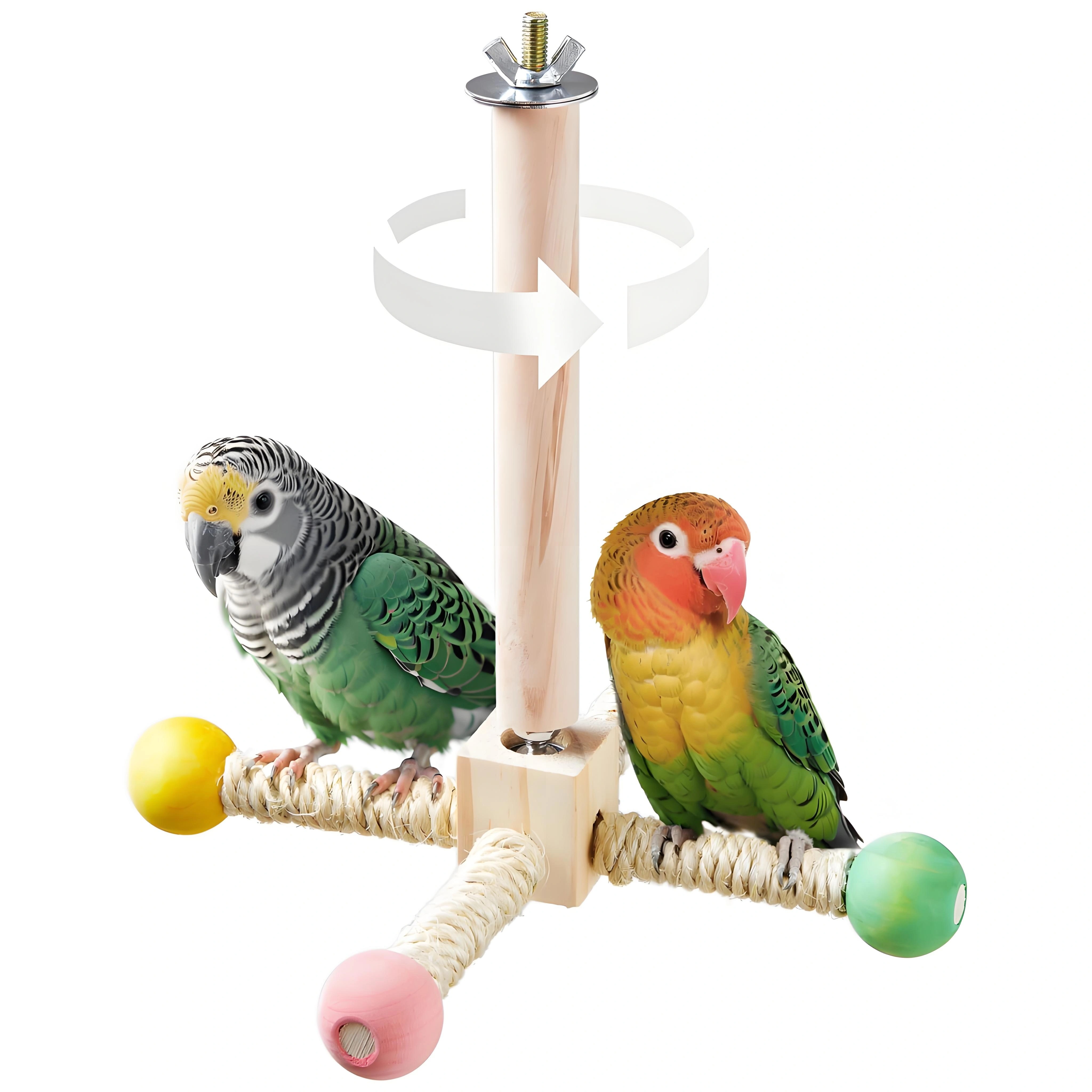 Natural Wood Bird Perch