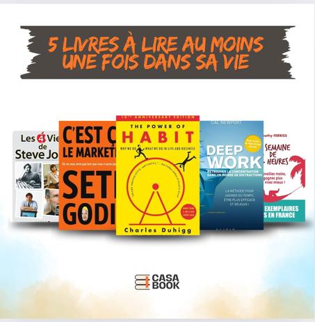 5livres à lire au moins une fois dans sa vie