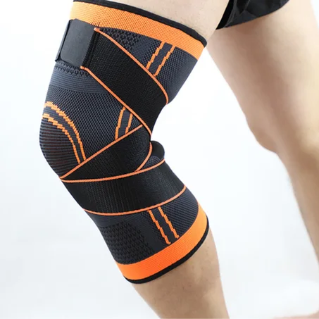 دعامة الركبة الرياضية مع حزام تثبيت – حماية، راحة وثبات أثناء الحركة