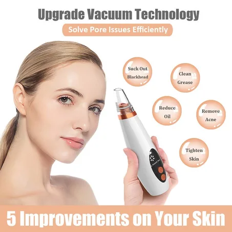 Multi-function Blackhead Remover Tools | Electric Derma suction Machine - Facial Cleanser Device for Nose & Skin Care