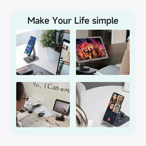 🎁أفضل هدية💫 حامل هاتف/لوحة قابلة للطي تدور 360°
