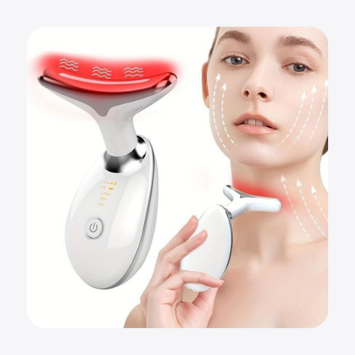 جهاز Micro-Glow المحمول لإزالة التجاعيد من الرقبة والوجه