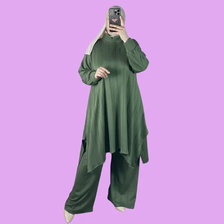 انسومبل للمحجبات الثوب خيط صوفا رقيق رطب جودة ممتازة