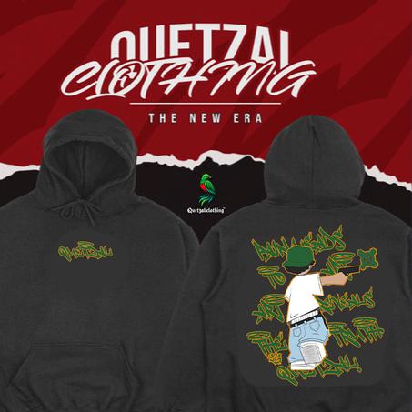 QTZL 2 HOODIE  BLACK