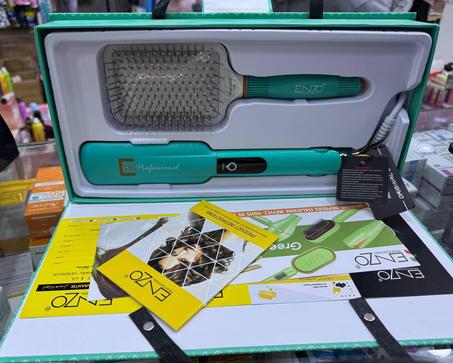 🔥 *سيشوار و مملس ENZO 2en1* 🔥   💚 الإصدار الجديد بلون أنيق و تصميم عملي