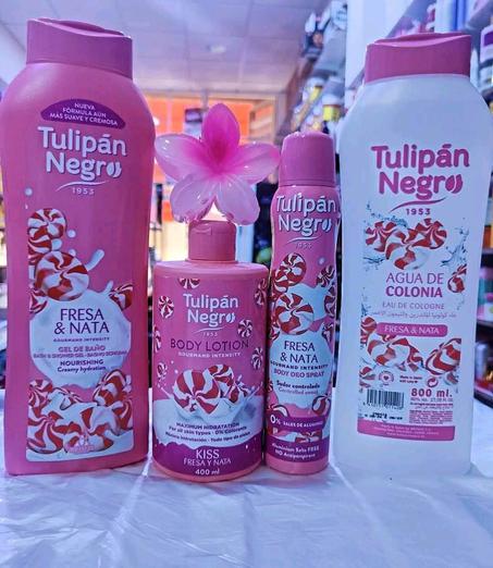 باك Tulipán Negro Fresa & Nata 🍓🛁 عناية متكاملة