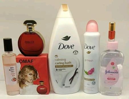 باك عناية وانتعاش فاخر 💖 من Dove وOMAF وJohnson — نعومة، ترطيب وعطر يدوم طوال اليوم.