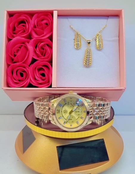 طقم إطلالة ذهبية متكاملة 👑🎁