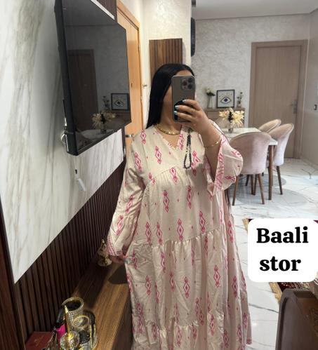 قندورة صيفية من توب لولان  خفة، أناقة، وراحة لا تقاوم!✨ 💞