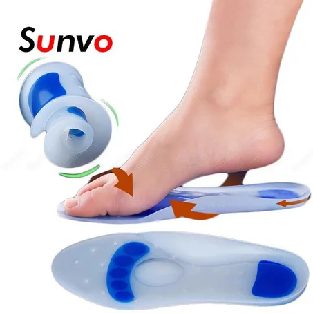 Semelles orthopédiques en Silicone médical