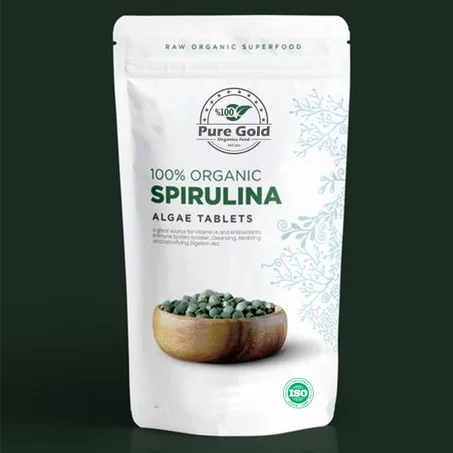 اقراص طحالب الاسبرولينا العضويه Spirulina