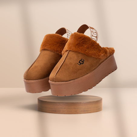 UGG المنفوخ بنعل مرتفع وراحة فاخرة