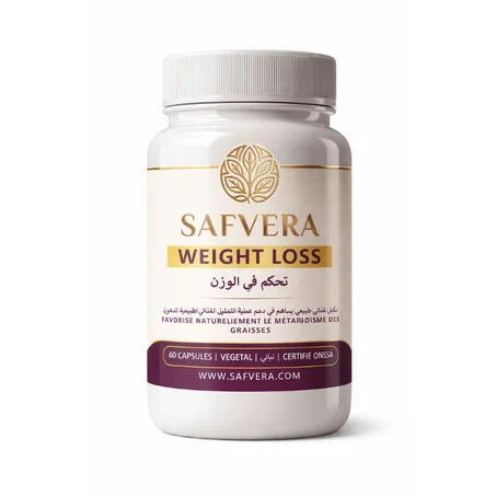 Safvera Weight Loss - Complexe Brûleur de Graisses & Détox Naturel (60 Capsules)