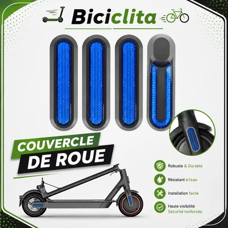 Bande réfléchissante pour capuchon de roue