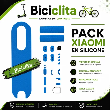 Pack Protection Intégrale Silicone & Grips Antidérapants pour Trottinette