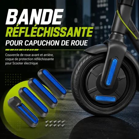Bande réfléchissante pour capuchon de roue