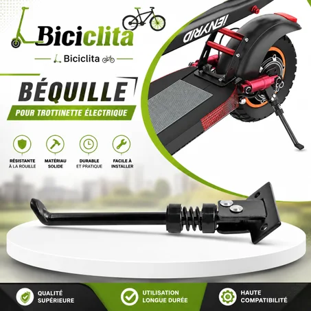 Béquille Latérale Renforcée 16cm Pour Trottinette Électrique