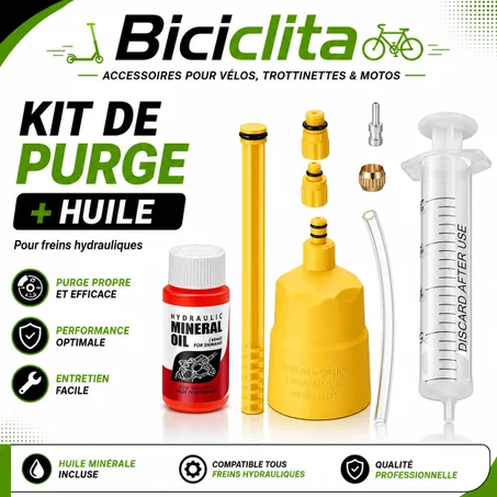 Kit De Purge Freins Hydrauliques Universal & Huile Minérale Pro