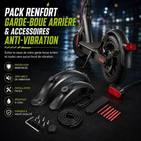 Pack Renfort Garde-Boue Arrière & Accessoires Anti-Vibration