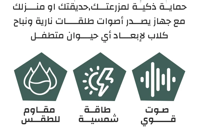 طارد الحيوانات والطيور بأصوات كلاب وبنادق واقعية