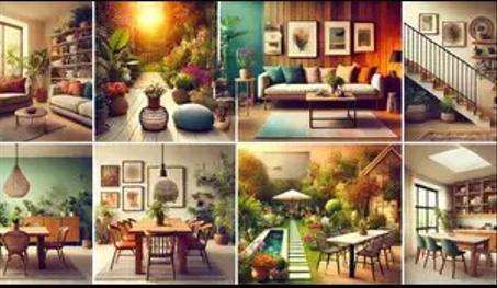 المنزل والحديقة والأثاث