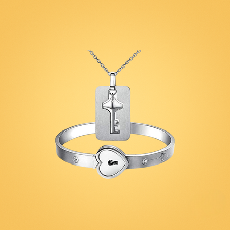 سوار الحب المغلق وقلادة المفتاح
