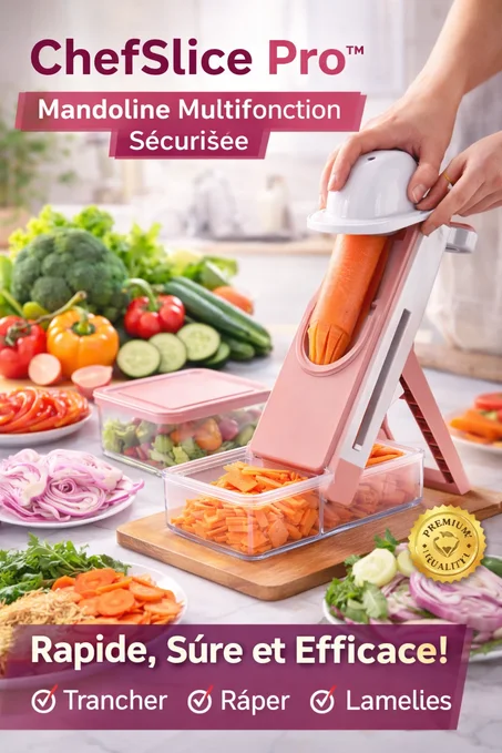 شيف سلايس برو™ – قطّاعة خضروات متعددة الوظائف مع حماية