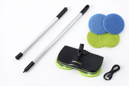 Spin Clean Pro™ – Balai Électrique Rotatif Sans Fil : سبين كلين برو™ – ممسحة كهربائية دوّارة لاسلكية