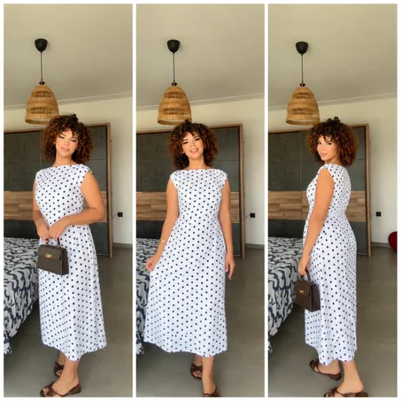 Robe Élégance à Pois