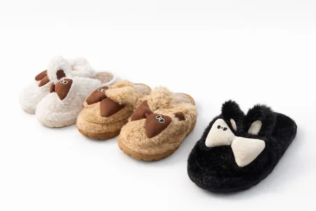 PANTOUFLES COTON INTÉRIEUR ET IMPERMÉABLES  LAPIN