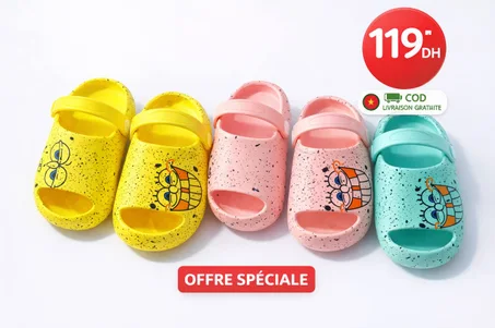SANDALES SPONGBOB POUR ENFANTS