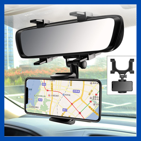 حامل الهاتف الجوال لمرآة الرؤية الخلفية للسيارة