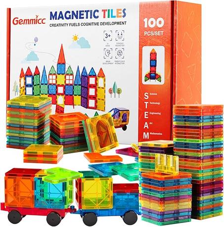 مكعبات بناء من البلاط المغناطيسي  للأطفال