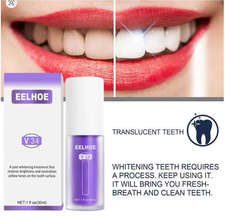خلّك من اصفرار الأسنان! وخل ابتسامتك تبرق مع معجون EELHOE الجديد 🦷✨