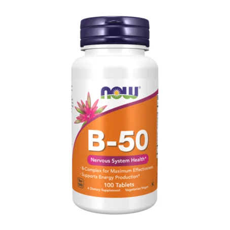NOW Vitamine B-50 100 Veg Capsules (100 Servings)