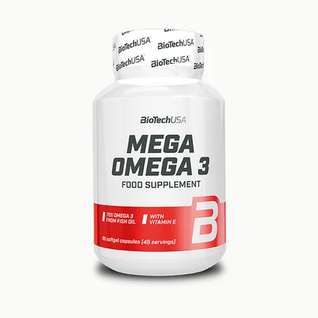 Mega Omega 3 90 Softgel Capsules (45 Servings) - 400mg EPA et 300mg DHA