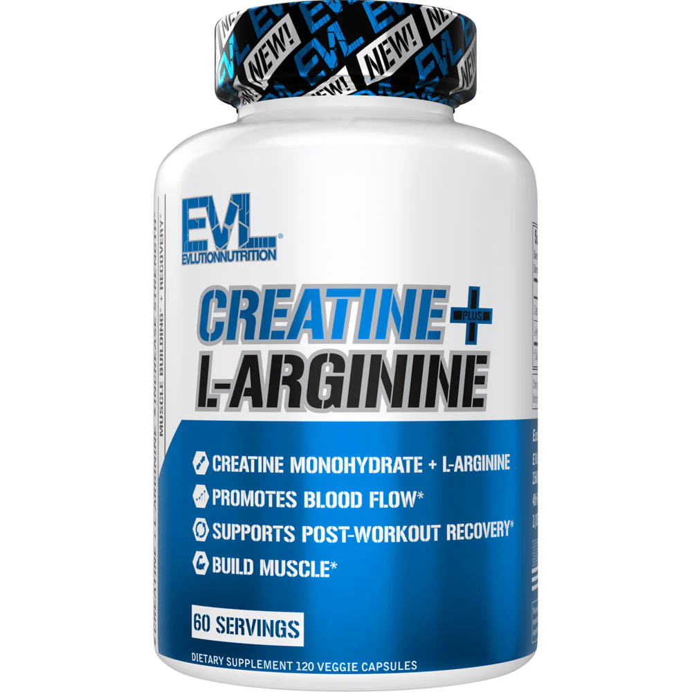 EVLution Nutrition, Creatine Plus L-Arginine, 120 Veggie Capsules By EVLution Nutrition