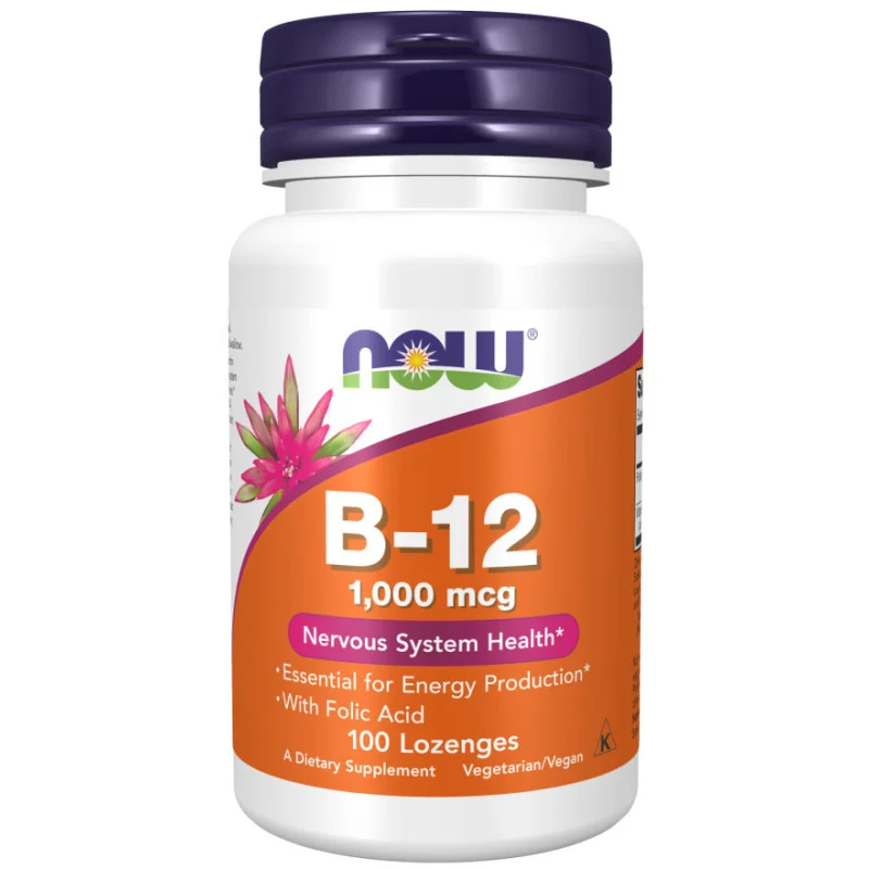 NOW Vitamine B12 1000mcg 100 Pastilles