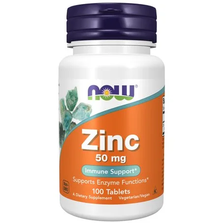 Zinc 50mg 100 Comprimés (100 Servings) - Renforce le Système Immunitaire