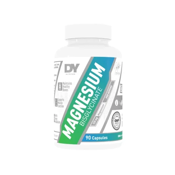 Magnesium Bisglycinate – 90 Capsules – DY Nutrition (250mg Magnésium Élément par Dose, 45 Doses, Vegan)
