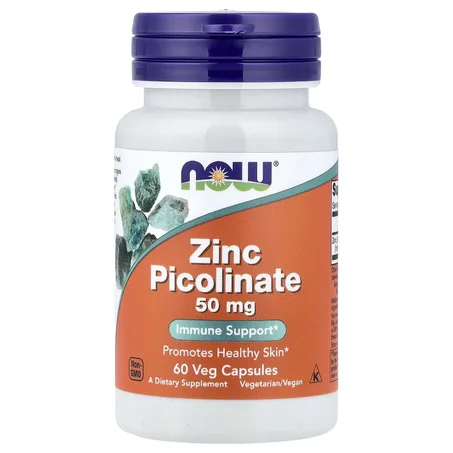 NOW Foods, Zinc Picolinate, 50 mg, 60 Veg Capsules