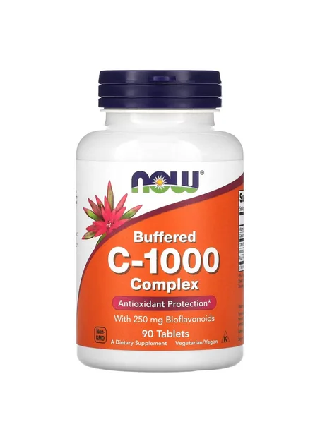Vitamine C-1000 Complexe Buffered 90 Comprimés (90 Servings)